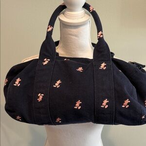 DISNEY  Navy Blue Tote Bag with Pink Accents….Denim